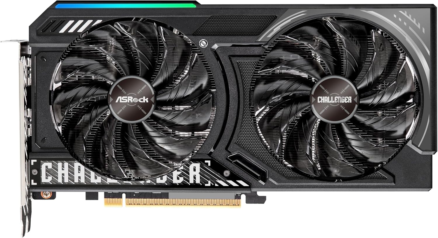 ASRock Radeon RX 9060 XT Challenger 16GB OC, RDNA 4, 3290MHz Boost, 16GB GDDR6 128-bit, PCIe 5.0, Dual Fans, 0dB Silent, LED Indicator, DisplayPort 2.1a, HDMI 2.1b - Image 5