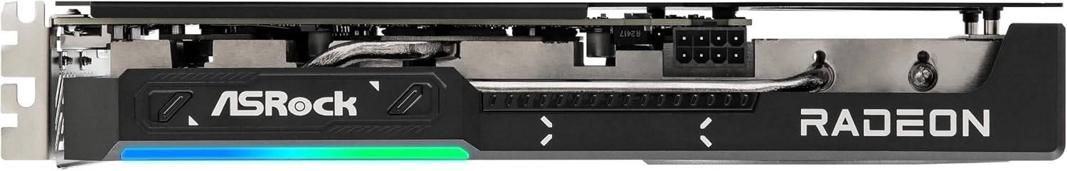 ASRock Radeon RX 9060 XT Challenger 16GB OC, RDNA 4, 3290MHz Boost, 16GB GDDR6 128-bit, PCIe 5.0, Dual Fans, 0dB Silent, LED Indicator, DisplayPort 2.1a, HDMI 2.1b - Image 6