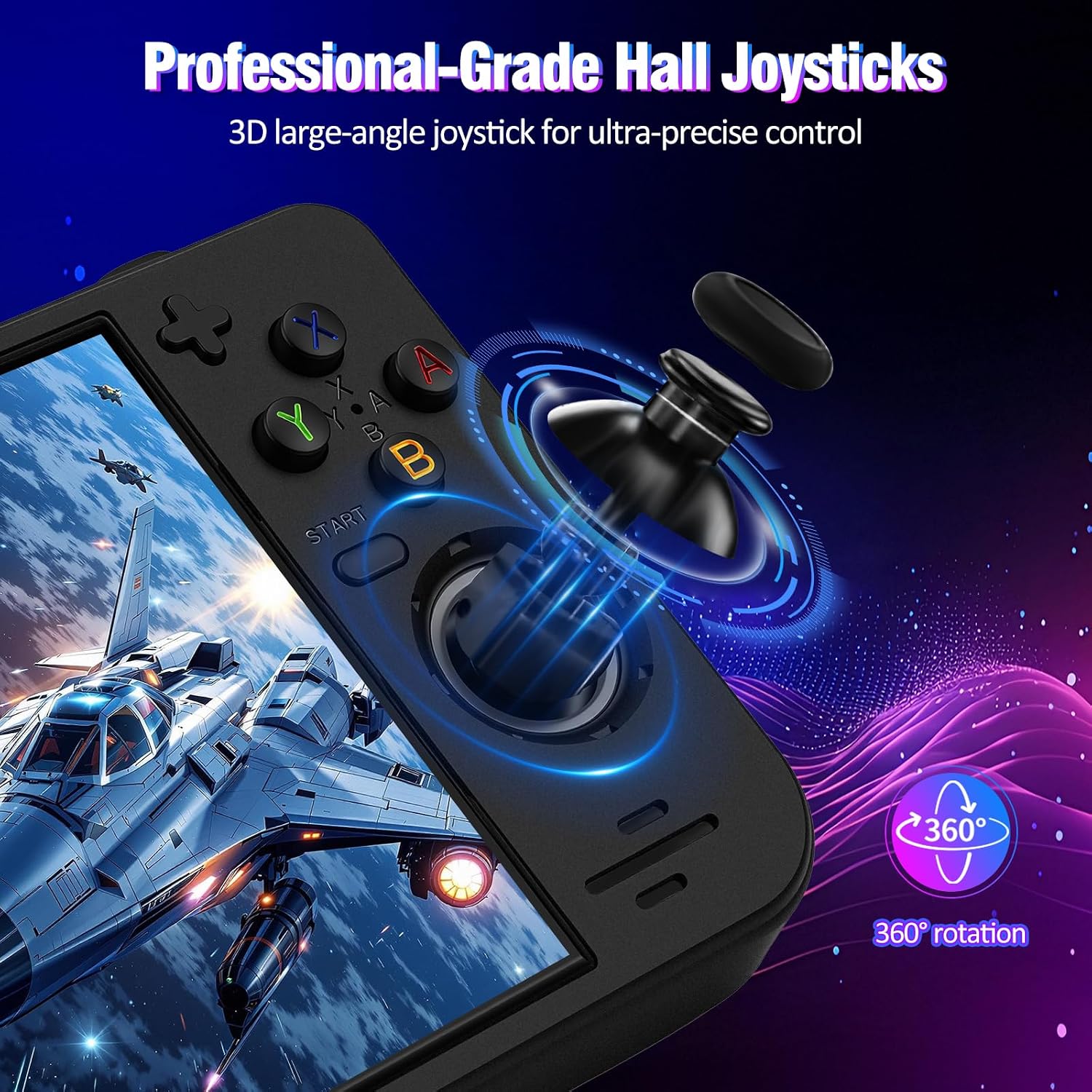 RF40H Handheld Game Console, 4.0" Retro Gaming Console Preloaded 20,000+ Classic Games, Open Source Linux System, Support WiFi Online Play, Portable Pocket Hand Held Video Game (Black) - Image 3