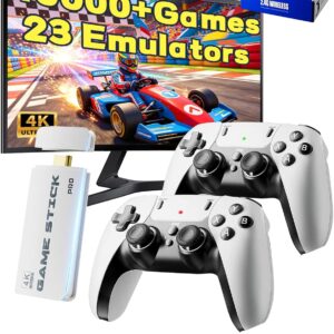 Retro Gaming Console Stick Pro, Video Games Stick 40000+ with 4K HDMI